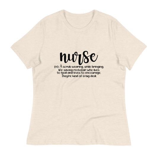 Women's Relaxed T-Shirt Medical - Nurse Definition